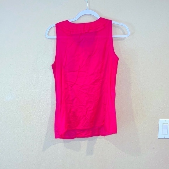 Women’s J. Crew classic ruffle accent sleeveless casual Blouse top size 4 - Picture 3 of 3